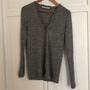 Grey sweater with cute buttons